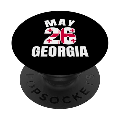 26. Mai Georgien Unabhängigkeitstag PopSockets Klebender PopGrip von Georgia Flag Designs Proud Georgian Heritage