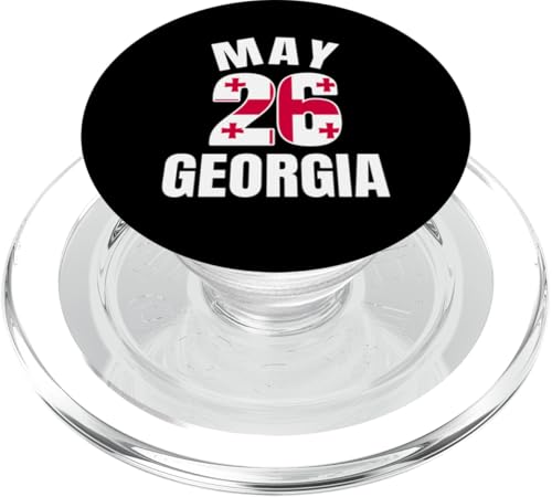 26. Mai Georgien Unabhängigkeitstag PopSockets PopGrip für MagSafe von Georgia Flag Designs Proud Georgian Heritage