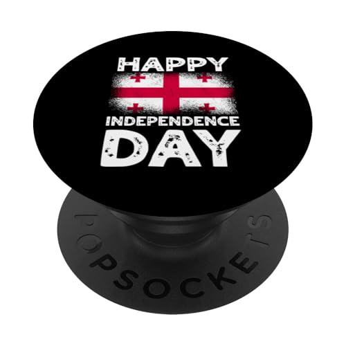 Alles Gute zum Unabhängigkeitstag Georgia PopSockets Klebender PopGrip von Georgia Flag Designs Proud Georgian Heritage