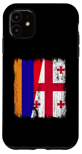 Armenien, Georgien, halbe Flagge, armenische georgische Wurzeln Hülle für iPhone 11 Armenien, Georgien, halbe Flagge, armenische georgische Wurzeln Hülle für iPhone 11 von Georgia Flag Designs Proud Georgian Heritage