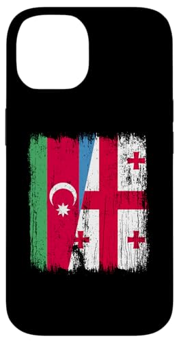Aserbaidschan Georgien halbe Flagge aserbaidschanische georgische Wurzeln Hülle für iPhone 14 Aserbaidschan Georgien halbe Flagge aserbaidschanische georgische Wurzeln Hülle für iPhone 14 von Georgia Flag Designs Proud Georgian Heritage