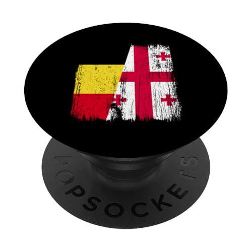 Belgien Georgien Halbe Flagge Belgische georgische Wurzeln PopSockets Klebender PopGrip Belgien Georgien Halbe Flagge Belgische georgische Wurzeln PopSockets Klebender PopGrip von Georgia Flag Designs Proud Georgian Heritage