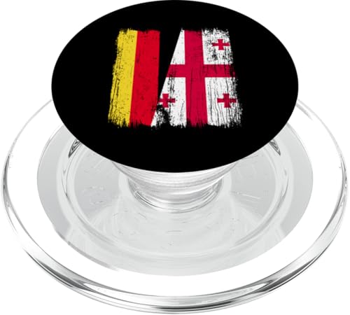 Deutschland Georgien Halbflagge Deutsche Georgische Wurzeln PopSockets PopGrip für MagSafe Deutschland Georgien Halbflagge Deutsche Georgische Wurzeln PopSockets PopGrip für MagSafe von Georgia Flag Designs Proud Georgian Heritage