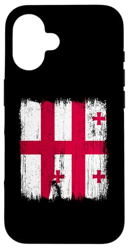 England, Georgien, halbe Flagge, englische georgische Wurzeln Hülle für iPhone 16 England, Georgien, halbe Flagge, englische georgische Wurzeln Hülle für iPhone 16 von Georgia Flag Designs Proud Georgian Heritage