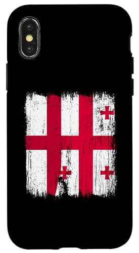 England, Georgien, halbe Flagge, englische georgische Wurzeln Hülle für iPhone X/XS England, Georgien, halbe Flagge, englische georgische Wurzeln Hülle für iPhone X/XS von Georgia Flag Designs Proud Georgian Heritage