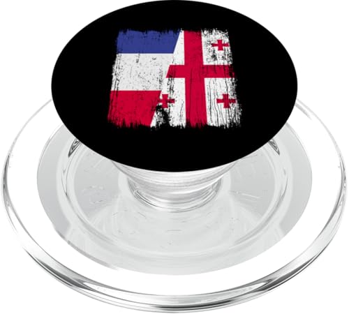 Frankreich, Georgien, halbe Flagge, französische georgische Wurzeln PopSockets PopGrip für MagSafe Frankreich, Georgien, halbe Flagge, französische georgische Wurzeln PopSockets PopGrip für MagSafe von Georgia Flag Designs Proud Georgian Heritage