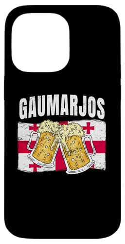 Gaumarjos Cheers Georgische Sprache Lustiger Georgia Beer Toast Hülle für iPhone 14 Pro Max Gaumarjos Cheers Georgische Sprache Lustiger Georgia Beer Toast Hülle für iPhone 14 Pro Max von Georgia Flag Designs Proud Georgian Heritage