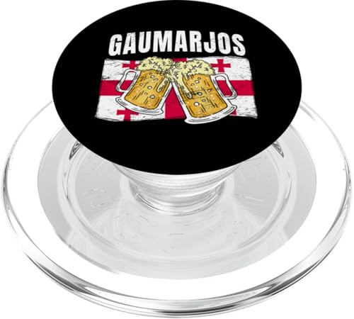Gaumarjos Cheers Georgische Sprache Lustiger Georgia Beer Toast PopSockets PopGrip für MagSafe Gaumarjos Cheers Georgische Sprache Lustiger Georgia Beer Toast PopSockets PopGrip für MagSafe von Georgia Flag Designs Proud Georgian Heritage