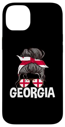 Georgia Girl Unordentlicher Haarknoten Georgische Frauen Hülle für iPhone 14 Plus Georgia Girl Unordentlicher Haarknoten Georgische Frauen Hülle für iPhone 14 Plus von Georgia Flag Designs Proud Georgian Heritage