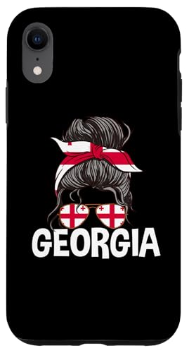 Georgia Girl Unordentlicher Haarknoten Georgische Frauen Hülle für iPhone XR Georgia Girl Unordentlicher Haarknoten Georgische Frauen Hülle für iPhone XR von Georgia Flag Designs Proud Georgian Heritage