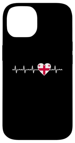 Georgische Heartbeat-Bekleidung mit georgischer Flagge in Herzform Hülle für iPhone 14 Georgische Heartbeat-Bekleidung mit georgischer Flagge in Herzform Hülle für iPhone 14 von Georgia Flag Designs Proud Georgian Heritage