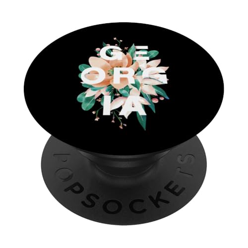 Georgisches Blumendesign Georgische Blumenkleidung PopSockets Klebender PopGrip Georgisches Blumendesign Georgische Blumenkleidung PopSockets Klebender PopGrip von Georgia Flag Designs Proud Georgian Heritage