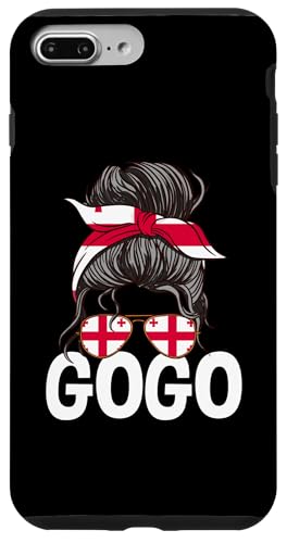 Gogo Georgia Girl Haarknoten, georgische Sprache Hülle für iPhone 7 Plus/8 Plus Gogo Georgia Girl Haarknoten, georgische Sprache Hülle für iPhone 7 Plus/8 Plus von Georgia Flag Designs Proud Georgian Heritage