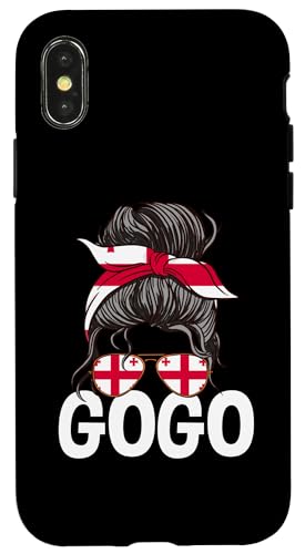 Gogo Georgia Girl Haarknoten, georgische Sprache Hülle für iPhone X/XS Gogo Georgia Girl Haarknoten, georgische Sprache Hülle für iPhone X/XS von Georgia Flag Designs Proud Georgian Heritage