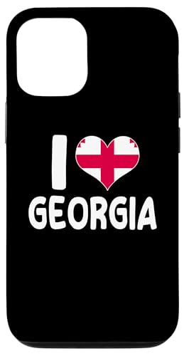 I Love Georgia Georgian Flagge Herz Hülle für iPhone 12/12 Pro I Love Georgia Georgian Flagge Herz Hülle für iPhone 12/12 Pro von Georgia Flag Designs Proud Georgian Heritage