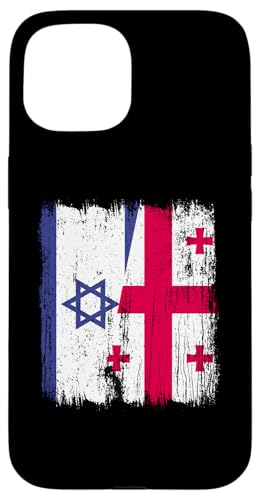 Israel Georgia Halbflagge israelische georgische Wurzeln Hülle für iPhone 15 Israel Georgia Halbflagge israelische georgische Wurzeln Hülle für iPhone 15 von Georgia Flag Designs Proud Georgian Heritage
