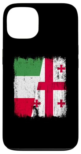 Italien Georgien Halbflagge Italienische Georgische Wurzeln Hülle für iPhone 13 von Georgia Flag Designs Proud Georgian Heritage
