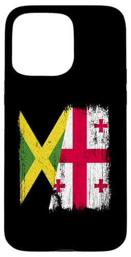 Jamaika, Georgien, halbe Flagge, jamaikanische georgische Wurzeln Hülle für iPhone 15 Pro Max Jamaika, Georgien, halbe Flagge, jamaikanische georgische Wurzeln Hülle für iPhone 15 Pro Max von Georgia Flag Designs Proud Georgian Heritage