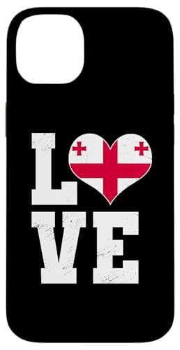 Love Georgia, Herz mit georgischer Flagge Hülle für iPhone 14 Plus Love Georgia, Herz mit georgischer Flagge Hülle für iPhone 14 Plus von Georgia Flag Designs Proud Georgian Heritage