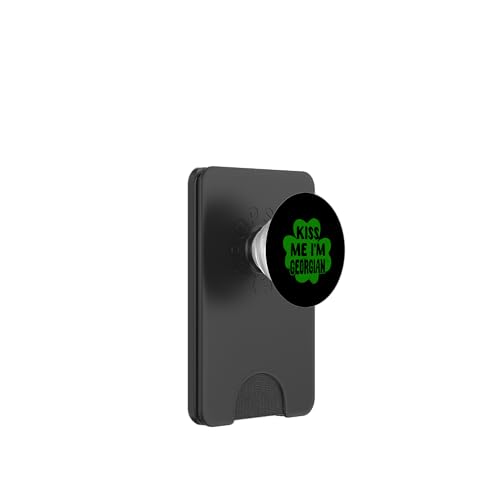 Lustiges Georgia St. Patrick's Day Kostüm Kiss Me I'm Georgian PopSockets PopWallet für MagSafe Lustiges Georgia St. Patrick's Day Kostüm Kiss Me I'm Georgian PopSockets PopWallet für MagSafe von Georgia Flag Designs Proud Georgian Heritage