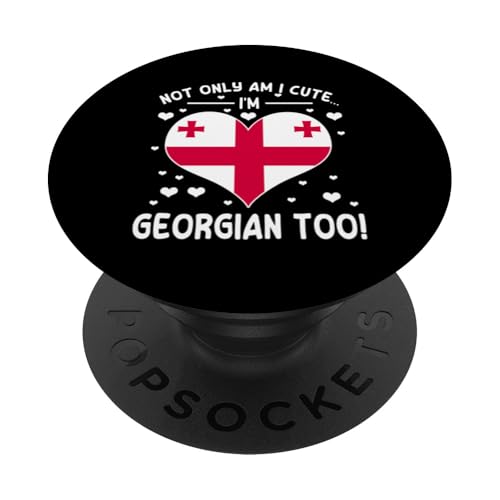 Niedlicher georgischer Spruch lustige Georgia-Herz-Flagge PopSockets Klebender PopGrip Niedlicher georgischer Spruch lustige Georgia-Herz-Flagge PopSockets Klebender PopGrip von Georgia Flag Designs Proud Georgian Heritage