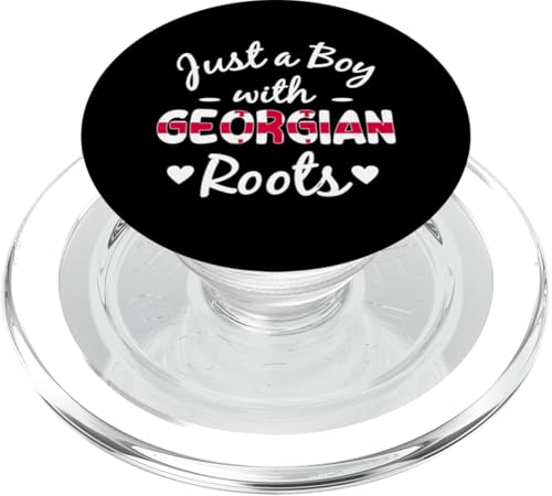 Nur ein Junge mit georgischen Wurzeln, Georgia Man PopSockets PopGrip für MagSafe von Georgia Flag Designs Proud Georgian Heritage