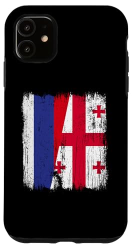Russland, Georgien, halbe Flagge, russische georgische Wurzeln Hülle für iPhone 11 Russland, Georgien, halbe Flagge, russische georgische Wurzeln Hülle für iPhone 11 von Georgia Flag Designs Proud Georgian Heritage