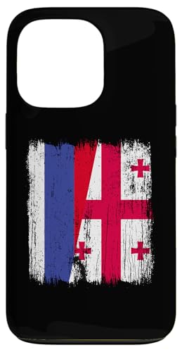 Russland, Georgien, halbe Flagge, russische georgische Wurzeln Hülle für iPhone 13 Pro Russland, Georgien, halbe Flagge, russische georgische Wurzeln Hülle für iPhone 13 Pro von Georgia Flag Designs Proud Georgian Heritage