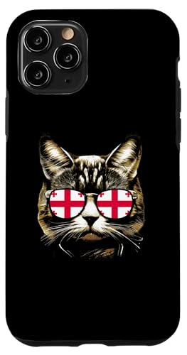 Sonnenbrille Georgia Katze mit georgischer Flagge Hülle für iPhone 11 Pro Sonnenbrille Georgia Katze mit georgischer Flagge Hülle für iPhone 11 Pro von Georgia Flag Designs Proud Georgian Heritage