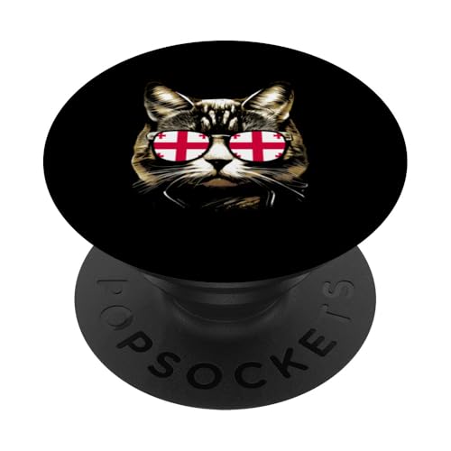 Sonnenbrille Georgia Katze mit georgischer Flagge PopSockets Klebender PopGrip Sonnenbrille Georgia Katze mit georgischer Flagge PopSockets Klebender PopGrip von Georgia Flag Designs Proud Georgian Heritage
