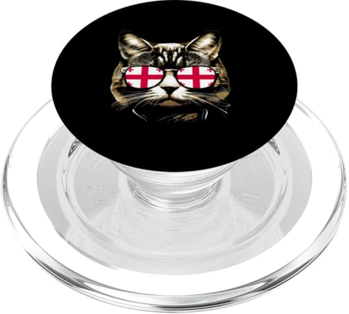 Sonnenbrille Georgia Katze mit georgischer Flagge PopSockets PopGrip für MagSafe Sonnenbrille Georgia Katze mit georgischer Flagge PopSockets PopGrip für MagSafe von Georgia Flag Designs Proud Georgian Heritage