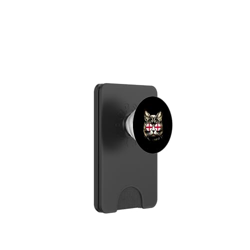 Sonnenbrille Georgia Katze mit georgischer Flagge PopSockets PopWallet für MagSafe Sonnenbrille Georgia Katze mit georgischer Flagge PopSockets PopWallet für MagSafe von Georgia Flag Designs Proud Georgian Heritage