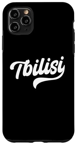 Tiflis Georgia Typeset Apparel Georgian Capital Hülle für iPhone 11 Pro Max von Georgia Flag Designs Proud Georgian Heritage