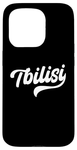 Tiflis Georgia Typeset Apparel Georgian Capital Hülle für iPhone 15 Pro von Georgia Flag Designs Proud Georgian Heritage