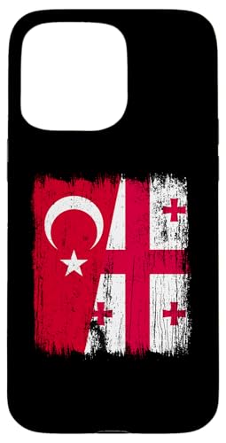 Türkei, Georgien, halbe Flagge, türkische georgische Wurzeln Hülle für iPhone 15 Pro Max Türkei, Georgien, halbe Flagge, türkische georgische Wurzeln Hülle für iPhone 15 Pro Max von Georgia Flag Designs Proud Georgian Heritage