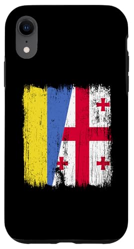 Ukraine Georgia Halbflagge ukrainische georgische Wurzeln Hülle für iPhone XR Ukraine Georgia Halbflagge ukrainische georgische Wurzeln Hülle für iPhone XR von Georgia Flag Designs Proud Georgian Heritage