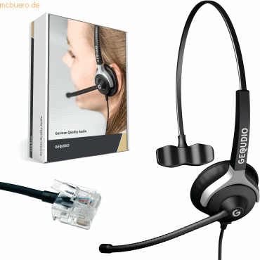 Gequdio Headset 1-Ohr kompatibel für Unify/Siemens Telefone inklusive von Gequdio