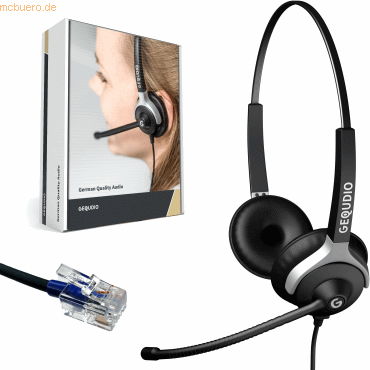 Gequdio Headset 2-Ohr kompatibel für Cisco Telefone Anschlusskabel ink von Gequdio