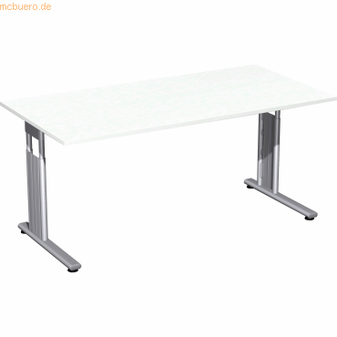 Geramöbel Schreibtisch Flex S-617103-WS 160x80x68-82mm weiß/silber Geramöbel Schreibtisch Flex S-617103-WS 160x80x68-82mm weiß/silber von Geramöbel