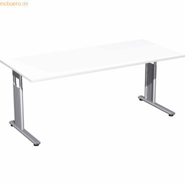 Geramöbel SchreibtischC-Fuß Flex S-617146-WS 180x80x82mm weiß/silber Geramöbel SchreibtischC-Fuß Flex S-617146-WS 180x80x82mm weiß/silber von Geramöbel