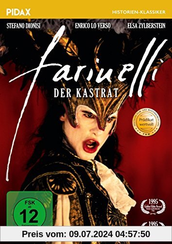 Farinelli, der Kastrat / Preisgekrönter Spielfilm über den Megastar des Barock (Pidax Historien-Klassiker) von Gérard Corbiau