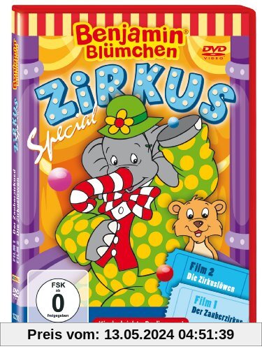 Benjamin Blümchen - Zirkus Special: Der Zauberzirkus/Die Zirkuslöwen [2 DVDs] von Gerhard Hahn