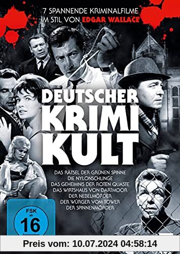 Deutscher Krimi-Kult / 7 spannende Kriminalfilme im Stil von Edgar Wallace (Pidax Film Klassiker) [7 DVDs] von Gerhard Klingenberg