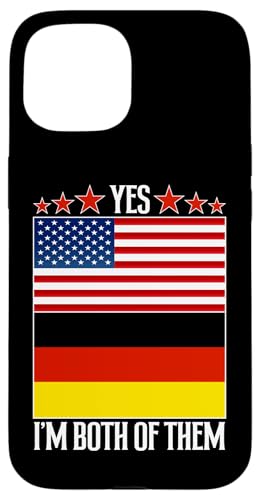 Deutsch-Amerikaner: Ja, ich bin beide von ihnen Hülle für iPhone 15 von German-American Designs For Deutschamerikaner