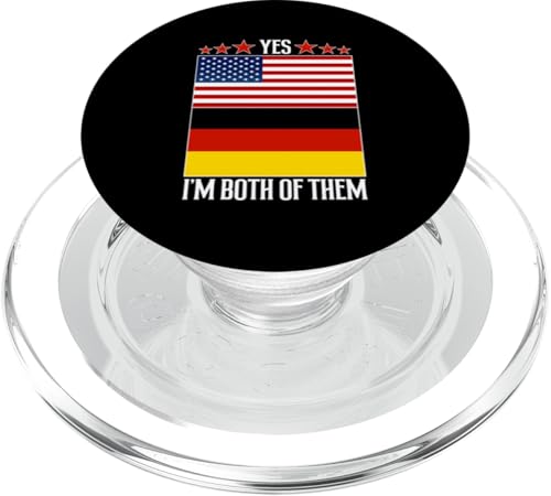 Deutsch-Amerikaner: Ja, ich bin beide von ihnen PopSockets PopGrip für MagSafe von German-American Designs For Deutschamerikaner