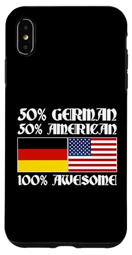 Deutsch-Amerikanisch: 50% Deutsch, 50% Amerikaner, 100% genial Hülle für iPhone XS Max Deutsch-Amerikanisch: 50% Deutsch, 50% Amerikaner, 100% genial Hülle für iPhone XS Max von German-American Designs For Deutschamerikaner