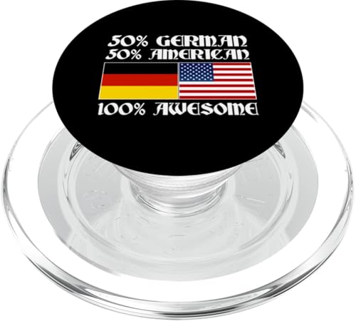 Deutsch-Amerikanisch: 50% Deutsch, 50% Amerikaner, 100% genial PopSockets PopGrip für MagSafe von German-American Designs For Deutschamerikaner