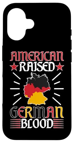 Deutsch-Amerikanisch: American Raised - Deutsches Blut Hülle für iPhone 16 Deutsch-Amerikanisch: American Raised - Deutsches Blut Hülle für iPhone 16 von German-American Designs For Deutschamerikaner