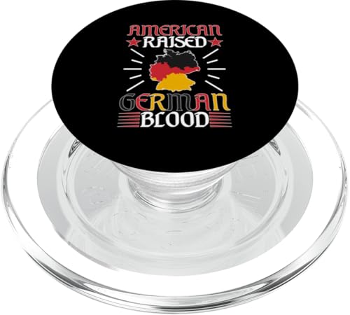 Deutsch-Amerikanisch: American Raised - Deutsches Blut PopSockets PopGrip für MagSafe von German-American Designs For Deutschamerikaner