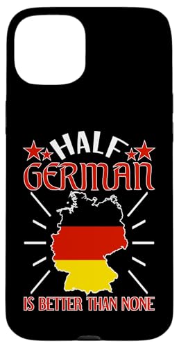 Deutsch-Amerikanisch: Halb Deutsch ist besser als keines Hülle für iPhone 15 Plus Deutsch-Amerikanisch: Halb Deutsch ist besser als keines Hülle für iPhone 15 Plus von German-American Designs For Deutschamerikaner